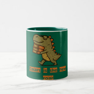 funny quote & positivity Two-Tone coffee mug