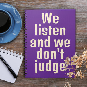 Funny quote purple notebook