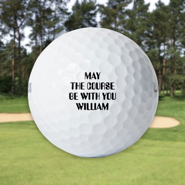 Funny Quote Saying Personalised Name Golf Balls (Funny Quote Saying Personalized Name Golf Balls)