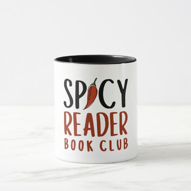 Funny Quote Spicy Book Club Reader Gift Mug (Center)
