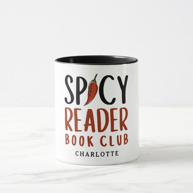 Funny Quote Spicy Book Club Reader Gift Mug (Center)
