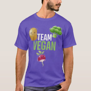 Funny Quote Team vegan Vegan Vegetarian Broccoli T-Shirt