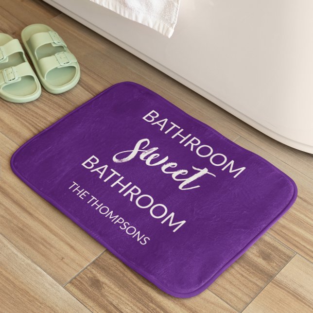 Funny Quote Violet Bath Mat (Creator Uploaded)