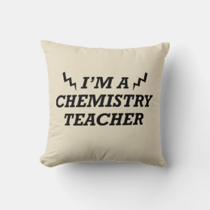 Funny quotes about chemistry teacher cushion