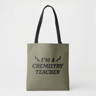 Funny quotes about chemistry teacher tote bag