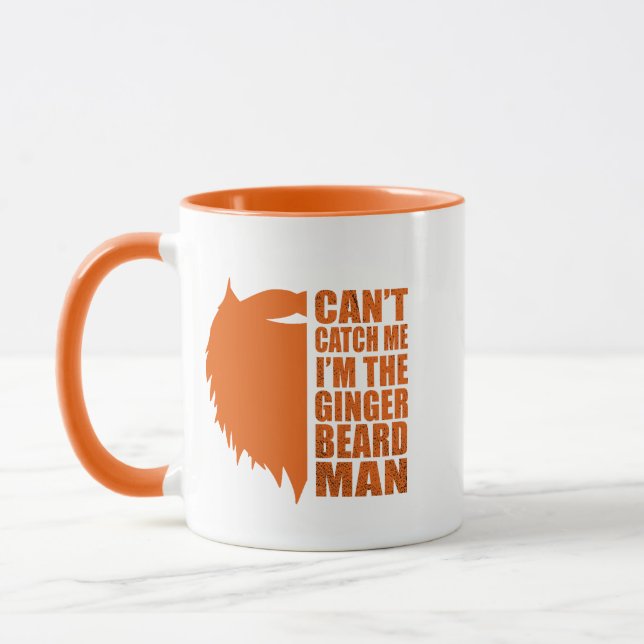 funny quotes about ginger beard man mug (Left)