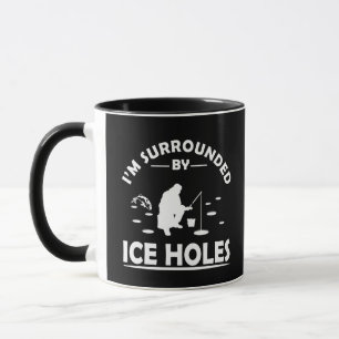 funny quotes about ice fishing lovers mug