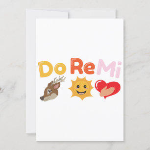 Funny Quotes Do Re Mi Song Music - Gift Idea Invitation