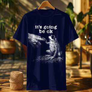 Funny Quotes Frog – It’s Going Be Ok Meme Retro T-Shirt