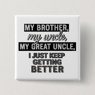 funny quotes humour dad jokes 15 cm square badge