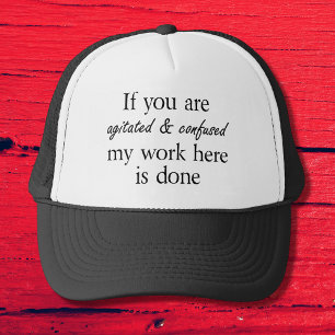 Funny quotes joke sayings modern trucker hats
