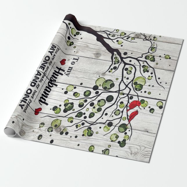 Funny Quotes To Husband | Present For Husband | Wrapping Paper (Unrolled)