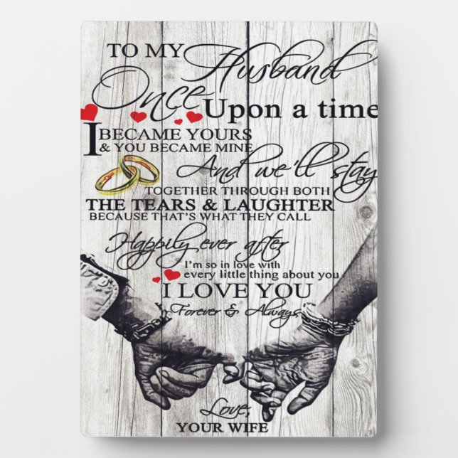 Funny Quotes To My Husband | Gift For Husband | Plaque (Front)