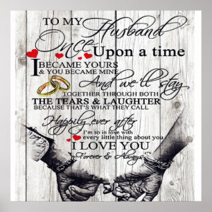 Funny Quotes To My Husband Gift For Husband Poster
