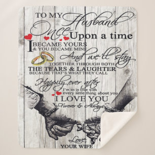 Funny Quotes To My Husband Gift For Husband Sherpa Blanket