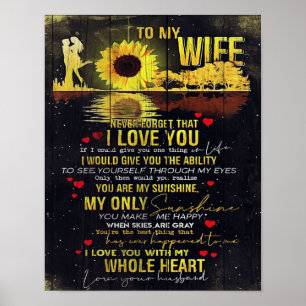 Funny Quotes To Wife Present For Your Wife Poster