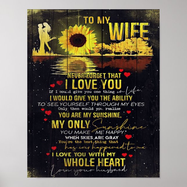 Funny Quotes To Wife | Present For Your Wife | Poster (Front)