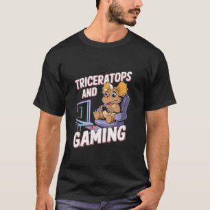 Funny quotes triceratops video game graphic tee ga