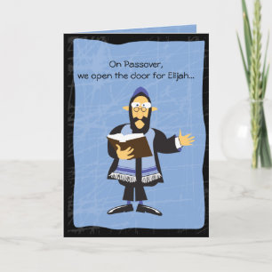 FUNNY RABBI PASSOVER Greeting Card