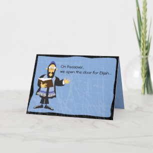 FUNNY RABBI PASSOVER Greeting Card