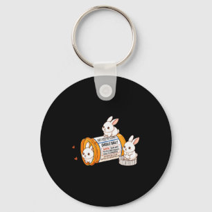 Funny Rabbit Bunny Anti Depressant Zoo Boys Girls Key Ring