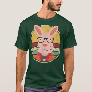Funny Rabbit Bunny Long Ear Wood Retro Vintage Out T-Shirt