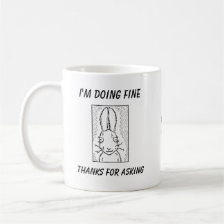 Funny Rabbit Cartoon Coffee Mug
