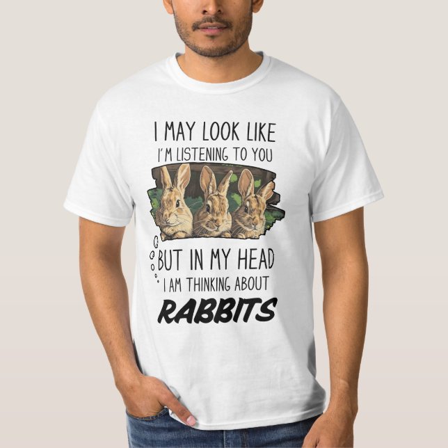 Funny Rabbit Lover  T-Shirt (Front)