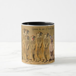 Funny Rabbit Meerkat Mug