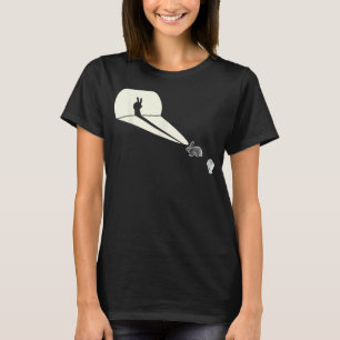 Funny Rabbit Silhouette Hand Shadow Puppetry - Fun T-Shirt