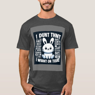 Funny Rabbit T-Shirt   Cute Bunny Graphic Tee