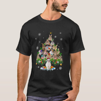 Funny Rabbits Christmas Tree Ornament Decor Costum T-Shirt