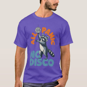 Funny Raccoon All Panic No Disco vintage T-Shirt
