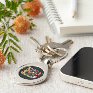 Funny Raccoon ‘Live Fast Eat Trash’ Key Ring