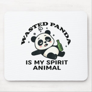Funny Raccoon, My Spirit Animal Is A Trash Panda F Mouse Pad