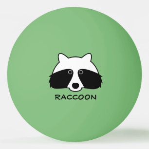 Funny raccoon ping pong balls for table tennis