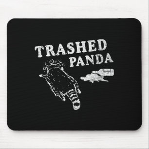 Funny Raccoon,trashed Panda For Him Men, Women  Mouse Pad