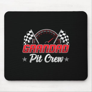 Funny Race Car Birthday Party Racing Family Granda Mouse Pad