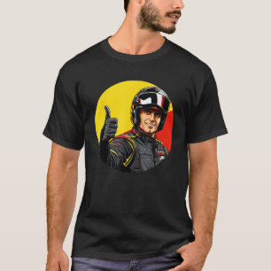 Funny racing Man with Thumbs up Costume T-Shirt