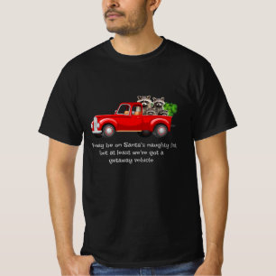 Funny Racoon Animal Christmas Shirt 