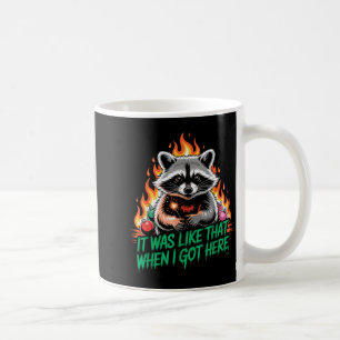 Funny Racoon Christmas Trash Panda Xmas Coffee Mug