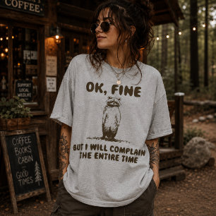 Funny Racoon Complain Meme T-Shirt