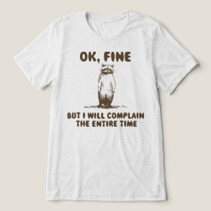 Funny Racoon Complain Meme Tri-Blend Shirt
