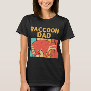 Funny Racoon Design For Dad Grandpa Men Racoon L T-Shirt