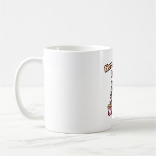 Funny Racoon Eating Popcorn Here For The Drama Coffee Mug