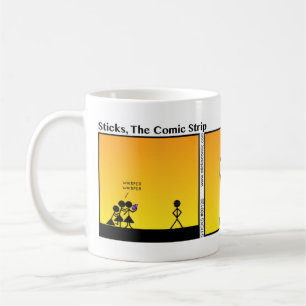 Funny Racoon Eyes Stickman Mug - 126