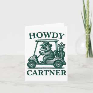 Funny Racoon Golf For Men And Women Golfer Golfin Card
