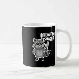 Funny Racoon I Require Snacks Halloween Humour Car Coffee Mug
