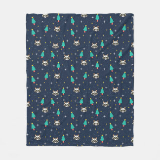 Funny Racoon Lover Gift Fleece Blanket