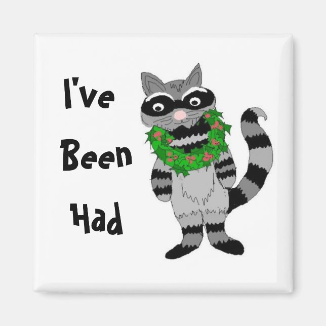 Funny Racoon Magnet (Front)
